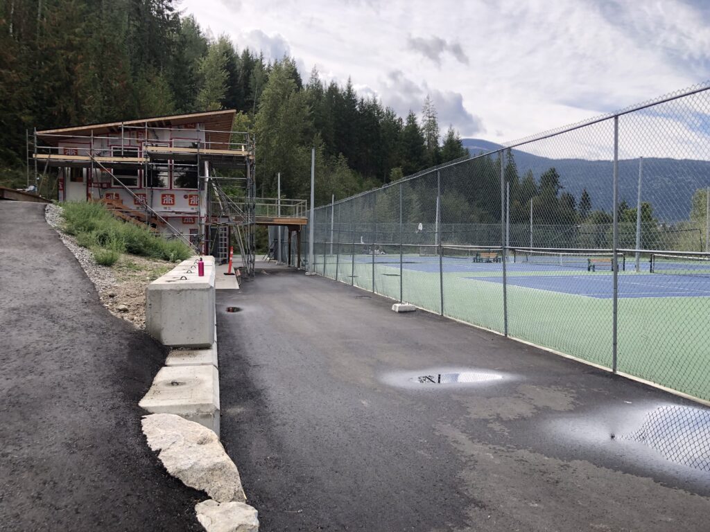 Nelson BC Tennis Club courts and club house