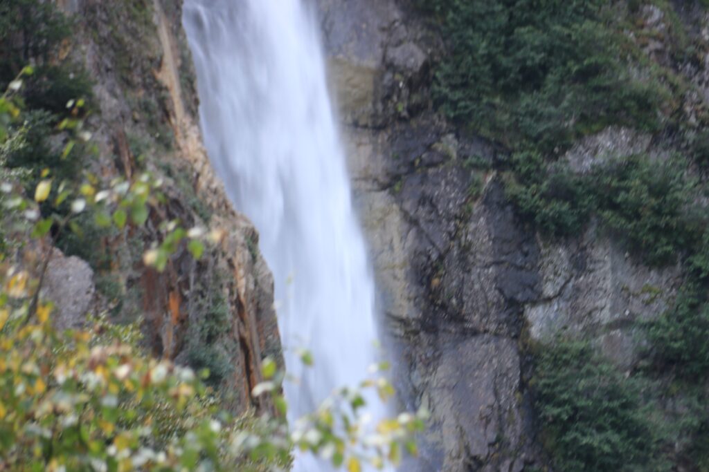 tennis tourist smithers bc waterfall closeup teri church
