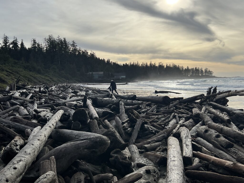 tennis-tourist-tofino-beach-sunset