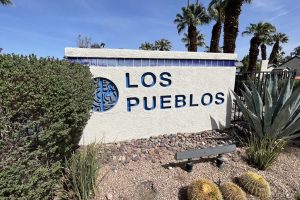 tennis tourist lost pueblos palm springs california sign